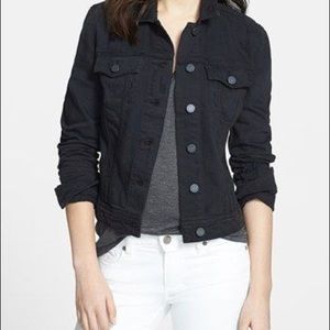 NWOT Paige Black Denim Jacket Size S